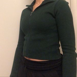Brandy Melville/ John Galt dark green sweater.